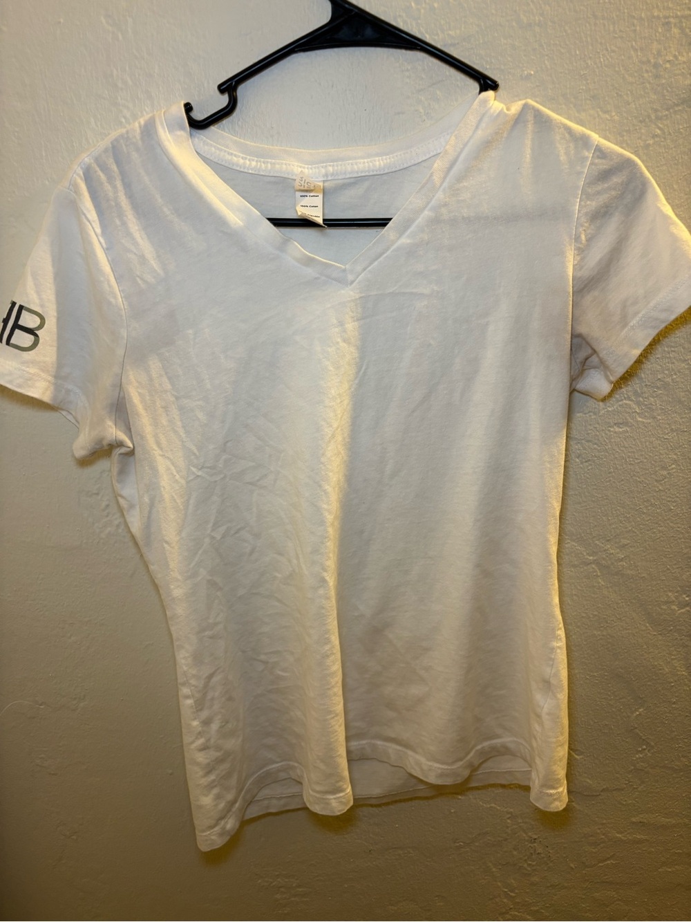 White V-Neck Women's Tee - Classic Everyday Top